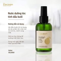 Nước dưỡng tóc tinh dầu bưởi Cocoon giúp giảm gãy rụng 140ml