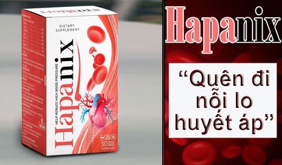 Viên uống Hapanix hỗ trợ cân bằng huyết áp 30 viên - Sản phẩm tự nhiên tăng cường tim mạch và sinh lực cho người lớn