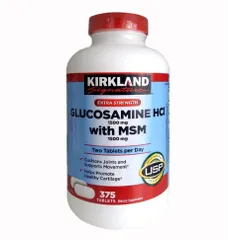 Glucosamine HCL 1500mg Kirkland 375 Viên, Nắp đỏ - Nhập Mỹ