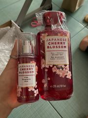 Xịt Thơm Toàn Thân Mini Bath & Body Works Cherry Blossom 75ml - Hương Hoa Anh Đào Ngọt Ngào, Dễ Dàng Mang Theo Khi Du Lịch