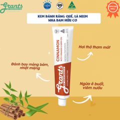 Kem đánh răng thảo mộc, hữu cơ Quế - 110g