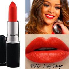 Son Mac Matte Lipstick Rouge À Lèvres 607 Lady Danger – Đỏ Cam Tươi 3g