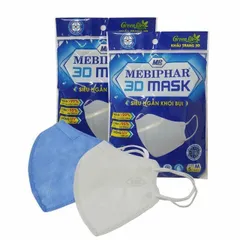 [SET 5 CÁI] Khẩu trang 3d mask mebiphar  Size M 1 gói 5 chiếc