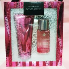 Bộ quà tặng Victoria's Secret Bombshell - Xịt thơm Fragrance Mist 75ml & Sữa dưỡng thể 100ml - Hương hoa nữ tính quyến rũ
