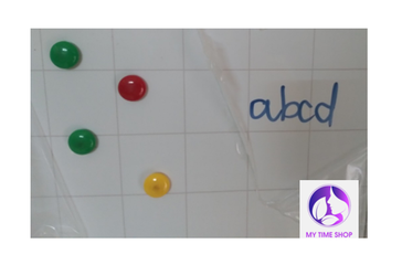 Bảng từ trắng 60 x 40 cm Hàn Quốc dòng kẻ viết bút lông hít nam châm