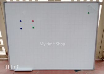 Bảng từ trắng 60 x 40 cm Hàn Quốc dòng kẻ viết bút lông hít nam châm