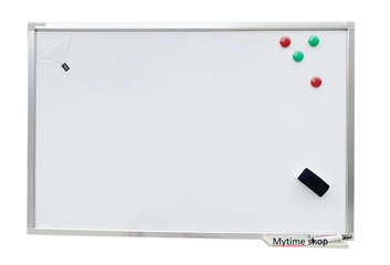 Bảng từ trắng 60 x 40 cm Hàn Quốc dòng kẻ viết bút lông hít nam châm