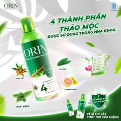 Nước Súc Miệng Thảo Mộc ORIN 100ml-500ml