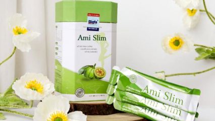 Thạch Ami Slim Chính Hãng Mẫu Mới Hỗ Trợ Giảm Cân - Hộp 20 gói