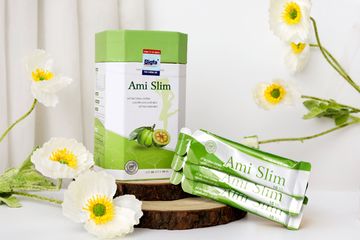 Thạch Ami Slim Chính Hãng Mẫu Mới Hỗ Trợ Giảm Cân - Hộp 20 gói