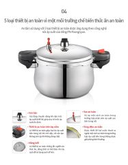 Nồi Áp Suất Inox Poongnyun PHSPC-20 Cao Cấp 11.0L - Thích Hợp Cho Gia Đình và Nhà Hàng, Nấu Nhanh Tiết Kiệm Thời Gian