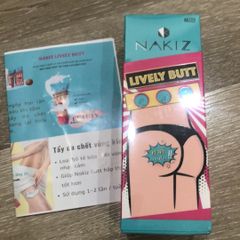 Kem giảm thâm mông, nhũ hoa Nakiz Lively Butt 100ml - Hỗ trợ làm sáng da, mịn màng cho vùng thâm, an toàn cho mọi loại da.