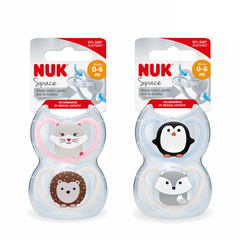 Ty ngậm Nuk silicone S1 Space 0M-6M (NU31881)