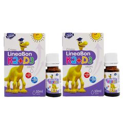 Lineabon Vitamin D3 K2 Hỗ Trợ Tăng Chiều Cao - Giọt Sinh Học Dành Cho Trẻ Em, Hộp 10ml, Giúp Hấp Thụ Canxi Tối Đa