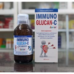 Hỗ trợ tăng đề kháng Immuno Glucan-C Junior 100ml - Vitamin C Giúp Trẻ Khỏe Mạnh, Tăng Cường Miễn Dịch, Duy Trì Hệ Hô Hấp