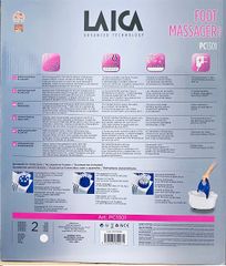 Bồn Ngâm Massage Chân Laica PC1301 - Đèn Hồng Ngoại, 3 Chế Độ Massage Rung/Sủi, Chăm Sóc Sức Khỏe Từ Italy