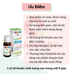 Men vi sinh nhỏ giọt cho bé sơ sinh Pediakid Colicillus Bébé