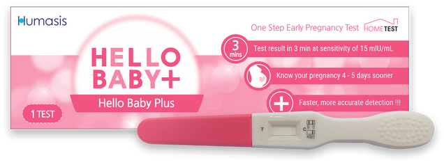 Que thử thai Humasis Hello Baby Plus-Dạng Bút - 01 Bút/hộp