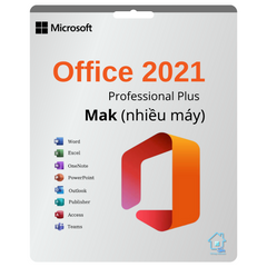 Key Office 2021 Professional Plus Mak - Nhiều Máy