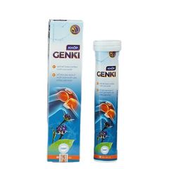 Viên Sủi Genki Hỗ Trợ Bổ Sung Dưỡng Chất Cho Khớp Hộp 20 viên