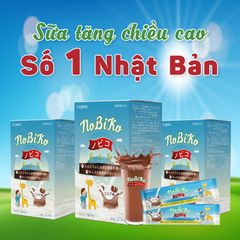 Combo 4 hộp Sữa Tăng chiều cao cho bé NOBIKO, nhập khẩu Nhật Bản