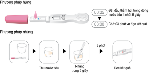 Combo 2 Que thử thai Hello Baby & 1 Que thử rụng trứng (01 bút/hộp)