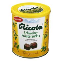 Kẹo ngậm ho Ricola 250g - Hỗ trợ khàn giọng, làm dịu họng, hương vị tự nhiên từ Thụy Sĩ, không gluten, lactose.