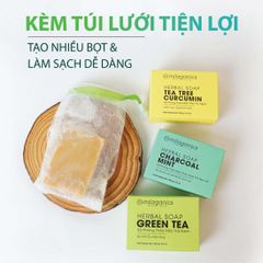Xà Phòng Tắm Giảm Mụn Giảm Thâm Tràm Nghệ Milaganics  100gr