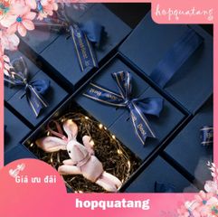 Hộp đựng quà tặng hộp đựng son mỹ phẩm hộp cứng có nơ