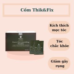 Cốm Uống Dưỡng Tóc THIK&FIX - Bổ Huyết, Hỗ Trợ Làm Đen Tóc, Giúp Tóc Bồng Bềnh, Chắc Khỏe, Giảm Gãy Rụng, 30 Gói