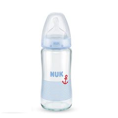 Bình sữa NUK thủy tinh 240ml ty Silicone S1-M