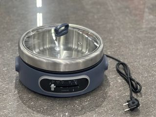 Nồi Lẩu Nướng Điện Đa Năng Lock&Lock EJP542NVY 4L - Bếp Nấu Lẩu, Nướng và Xào, Điều Khiển Thân Gạt, Màu Navy