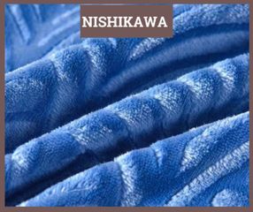 Chăn lông cừu Nishikawa Nhật Bản màu xanh dương 73740