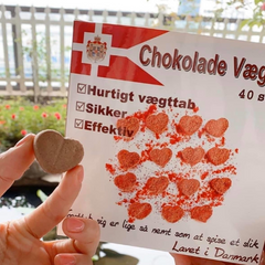 Kẹo Socola Giảm Cân Chính Hãng Đan Mạch Chokolade Vaegttab hộp 40 viên