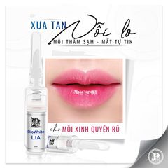 Kem làm hồng môi Nuwhite L1A Mibiti Prudente 5ml - Giúp môi căng bóng, mềm mại và tươi sáng, sản phẩm cao cấp từ Mỹ