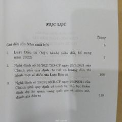 Luật Đầu Tư (2022) Và Nghị Định Hướng Dẫn Thi Hành Gồm Có Văn Bản Luật