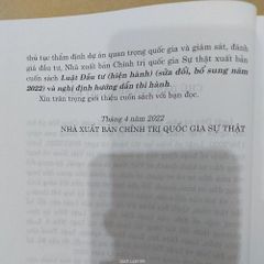 Luật Đầu Tư (2022) Và Nghị Định Hướng Dẫn Thi Hành Gồm Có Văn Bản Luật