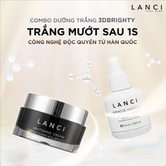 Bộ Dưỡng Trắng Da 3D-BRIGHTY LANCI - Kem và Serum Trắng Sáng Da, Hiệu Quả Ngay Sau 1 Giây Sử Dụng, Hàn Quốc