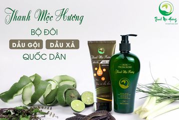 Bộ Đôi Dầu Gội Xả Thanh Mộc Hương Giúp Tóc Khỏe Giảm Nấm