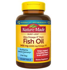 Dầu Cá Nature Made Fish Oil Omega 3 1200mg Hộp 65 Viên