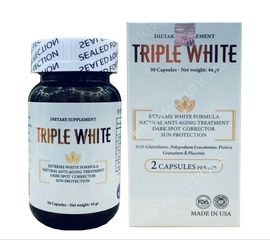 Viên uống hỗ trợ trắng da, chống nắng Dietary Supplement Triple White