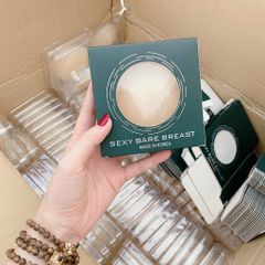 Miếng dán ngực silicon Sexy Bare Breast Hàn Quốc - Siêu mỏng, bám dính mạnh, dễ vệ sinh, tái sử dụng nhiều lần cho trang phục quyến rũ