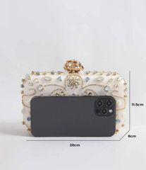 Túi xách clutch ví dự tiệc đính đá Swarovski hàng nội địa Mỹ