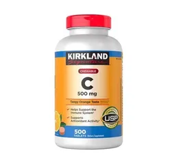 Viên Nhai Giúp Bổ Sung Vitamin C 500mg Kirkland Của Mỹ 500 viên