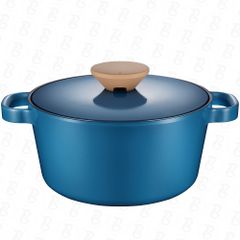 Nồi Casserole Ceramic PoongNyun 24cm - Chống Dính, Chống Trầy, Dung Tích 4.7L - Thiết Kế Hiện Đại, Bền Bỉ, Sử Dụng Trên Nhiều Loại Bếp