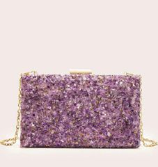 Túi clutch ví tiệc nội địa Mỹ đính đá Swarovski hàng chính hãng