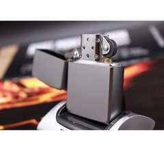 Bật lửa Zippo 205 –Bật lửa Zippo Satin Chrome nhám chính hãng Mỹ