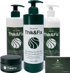 Combo Dầu gội & xả hỗ trợ kích thích mọc tóc Thik&Fix dành cho Nam