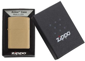 Bật Lửa Zippo Armor Brushed Brass 168 - Vỏ Dày Đồng Vàng Chống Trầy, Hàng Chính Hãng Mỹ, Quà Tặng Độc Đáo Cho Fan Zippo