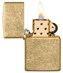 Bật Lửa Zippo 49477 Tumbled Brass Chính Hãng Mỹ - Chống Gió, Vỏ Đồng Thau, Hộp Quà Tặng Thân Thiện Môi Trường